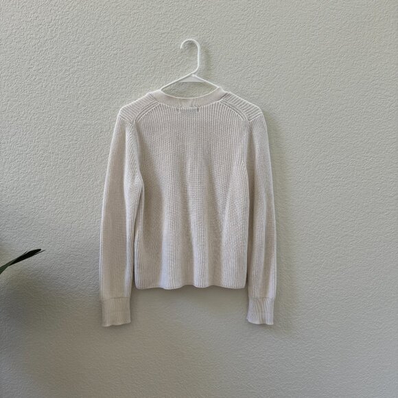 Banana Republic Cream Cardigan Sweater 100% cotton - Picture 4 of 4